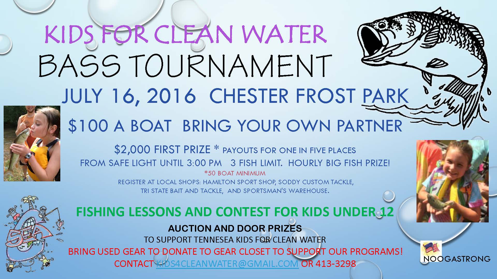 Kids 4 Clean Water Bass Tournament - The Gear Closet
